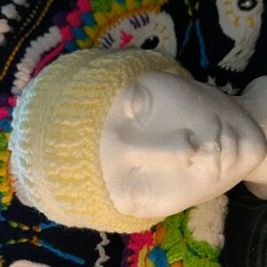 Handmade Crochet Yellow Breeze Beanie Hat